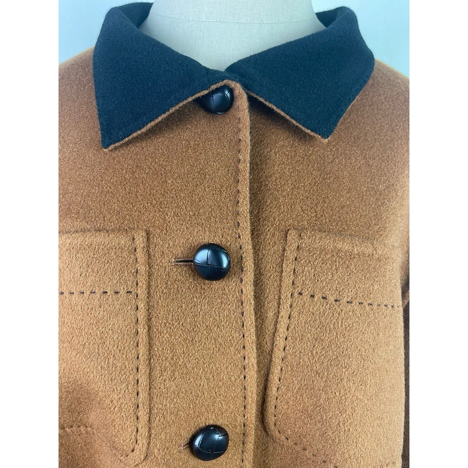 Chaqueta de lana Lafayette 148 NY dos tonos doble cara para mujer talla M Foto 2 de 4