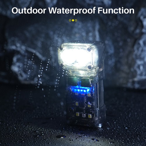 Portable Bright Mini Turnable keychain Light LED EDC Flashlight Working Light - Picture 14 of 15