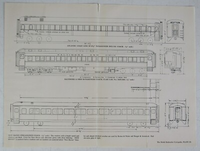 #ad Atlantic Coast Line amp; Baltimore amp; Ohio Coach Pull Out Poster 10x13 1 2 B1C004 $19.99