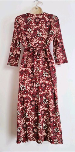 !! Seasalt Size 18 RRP £70 Red Floral Empire Tied Back Waist Jersey Long Dress - Picture 14 of 19