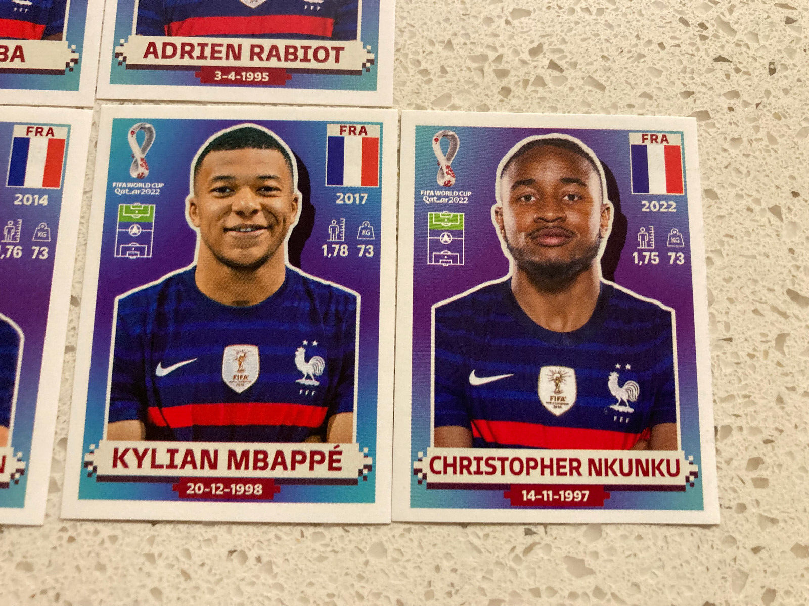 Panini 2022 FIFA World Cup Qatar Kylian Mbappe France Sticker FRA19 • $4.79