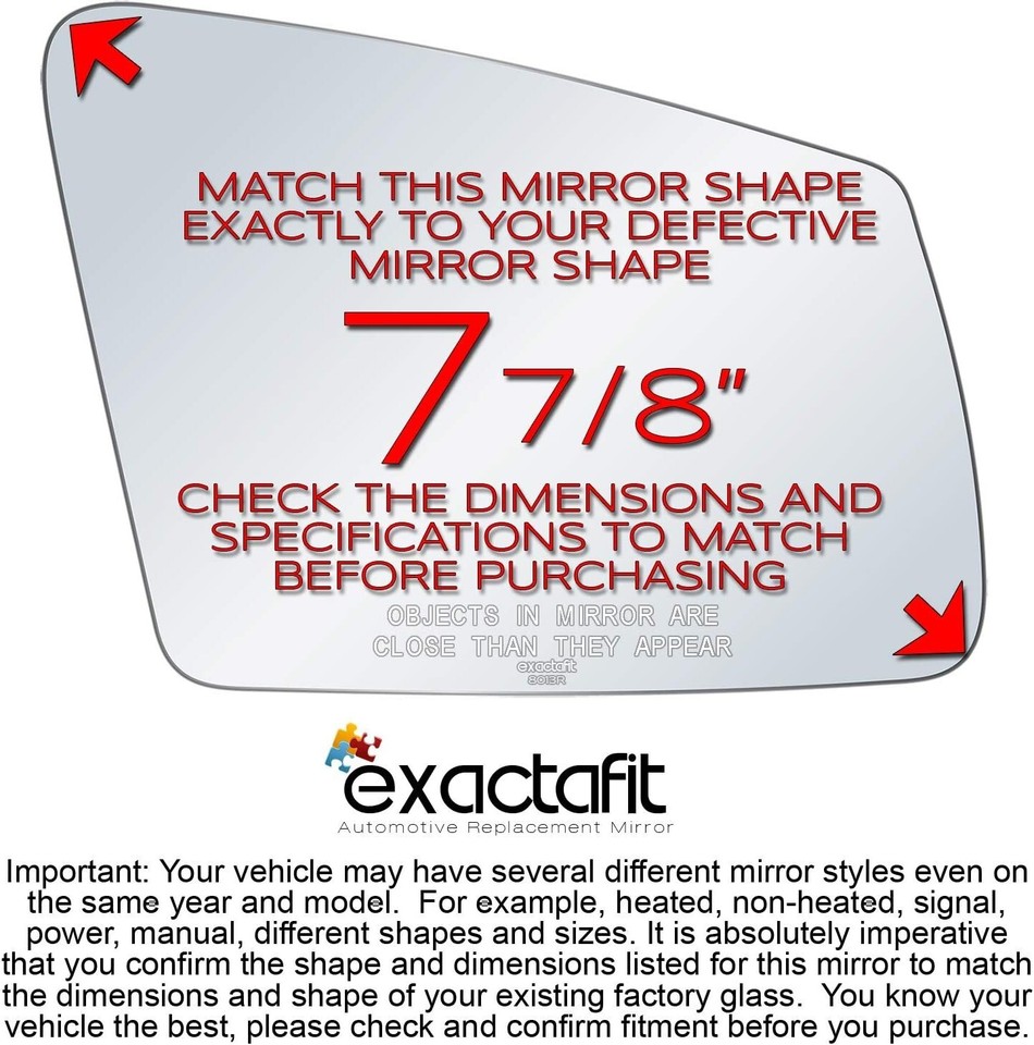 ZHENJUN Passenger Side Mirror Glass For Mercedes Benz – Heated, Blind Spot, With Backing Plate (Right Side) - View #8