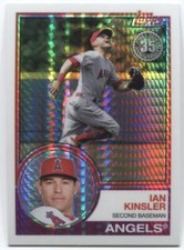 2018 Topps Update IAN KINSLER 1983 Silver Pack Chrome - LOS ANGELES ANGELS- #129