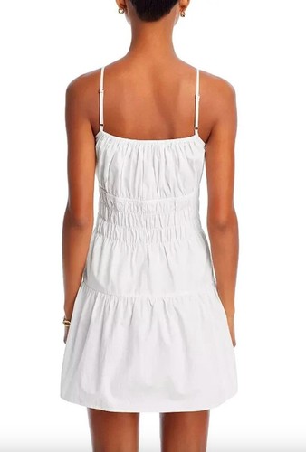 Ciao Lucia Caserto Dress White Cotton Milkmaid Tie Size Large $345 - Picture 4 of 7