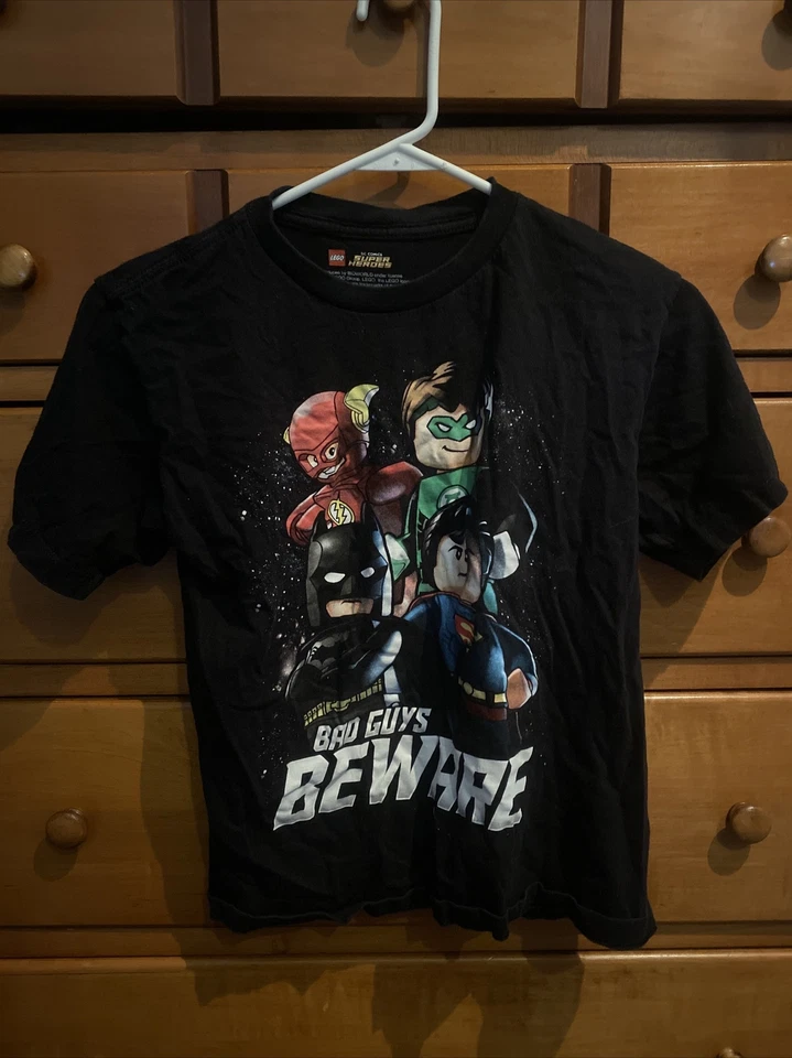 Lego Dc Comics Super Heros Shirt Black Youth Large 10/12 - Image 4 of 4
