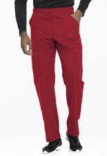 Red Dickies Scrubs Dynamix Mens Zip Fly Cargo Pant DK110 RED