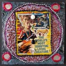 Collage/Painting Original: Life Death Animals Superhero Skateboard Skull Punk 3D