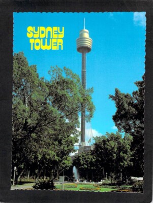 B4745 Australia NSW Sydney Tower from Hyde Park postcard