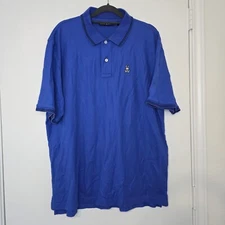 Psycho Bunny Men's Polo Shirt Short Sleeve Pima Cotton Golf Blue Size 8