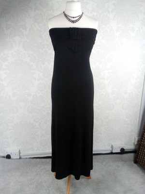 black jersey maxi dress