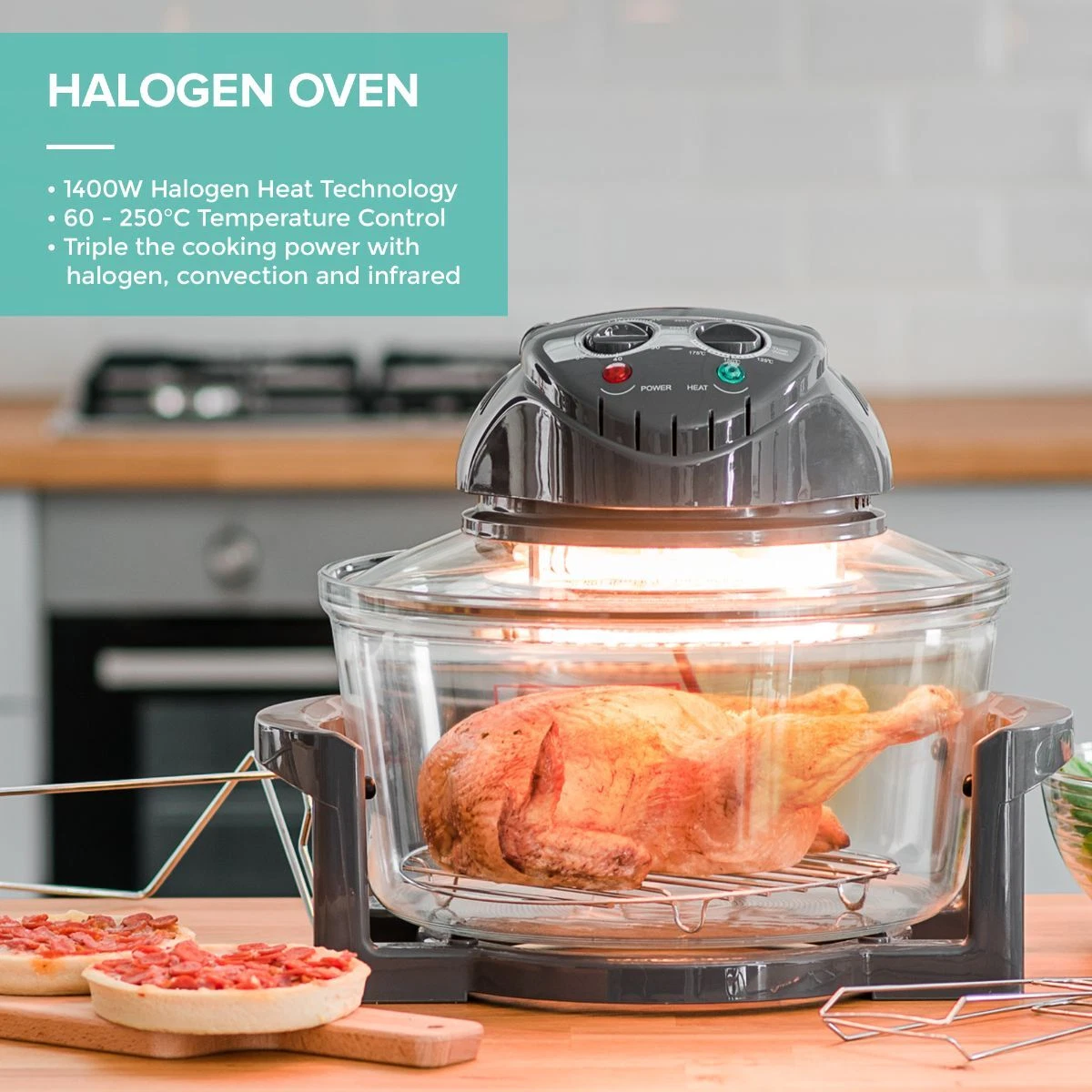 Halogen multi cooker hot sale
