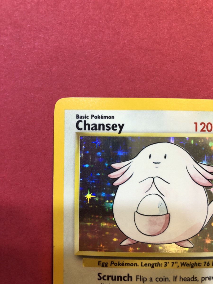 Chansey 3/102 Pokemon Trading Card Game Base Set Unlimited, Mint
