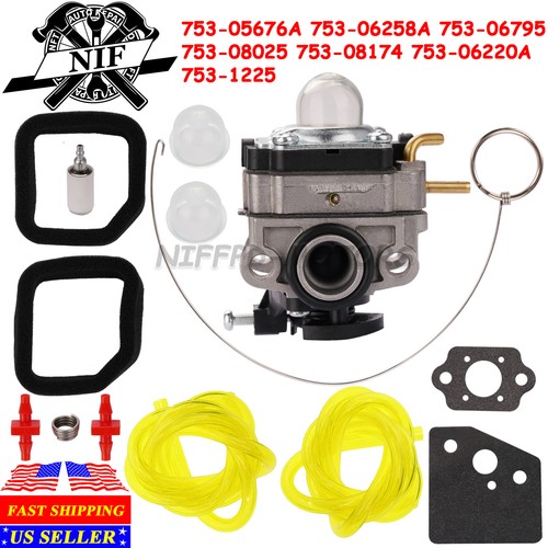 Carburetor Carb Kit for Ryobi 4 Cycle S430 WeedEater with Fuel Line Kit
