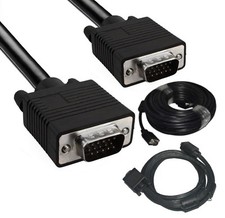 CAVO PROLUNGA VGA 15 PIN 1,8 3 5 METRI MASCHIO MASCHIO MONITOR VGA PER MONITOR