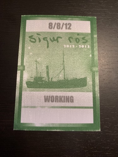 Sigur Ros Backstage Pass Working 2012 Tour - Photo 1 sur 2