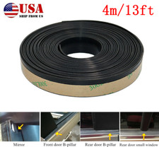 Tira de sellado de goma EPDM de 4M para ventana lateral delantera trasera moldura de vidrio moldura de sellado