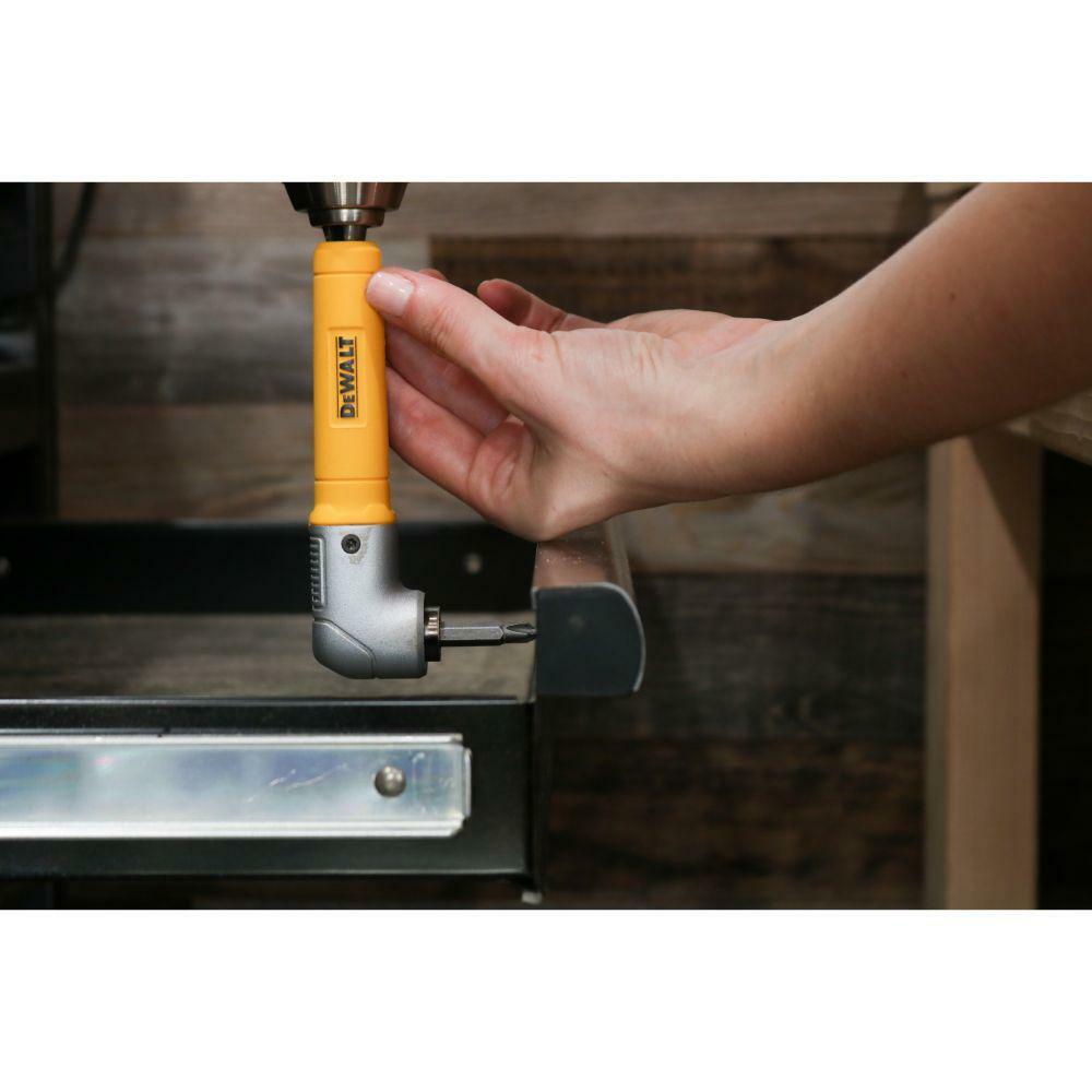 DEWALT Right Angle Magnetic Attachment Impact Hex Shank Driver Drill ...