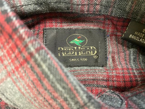Redhead Button Down Shirt Men's Long Sleeve Plaid Flannel, Regular Fit - Picture 3 of 39
