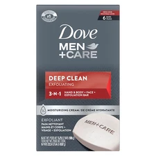 Dove Men+Care Body Soap and Face Bar More Moisturizing than Bar Soap Deep Clean