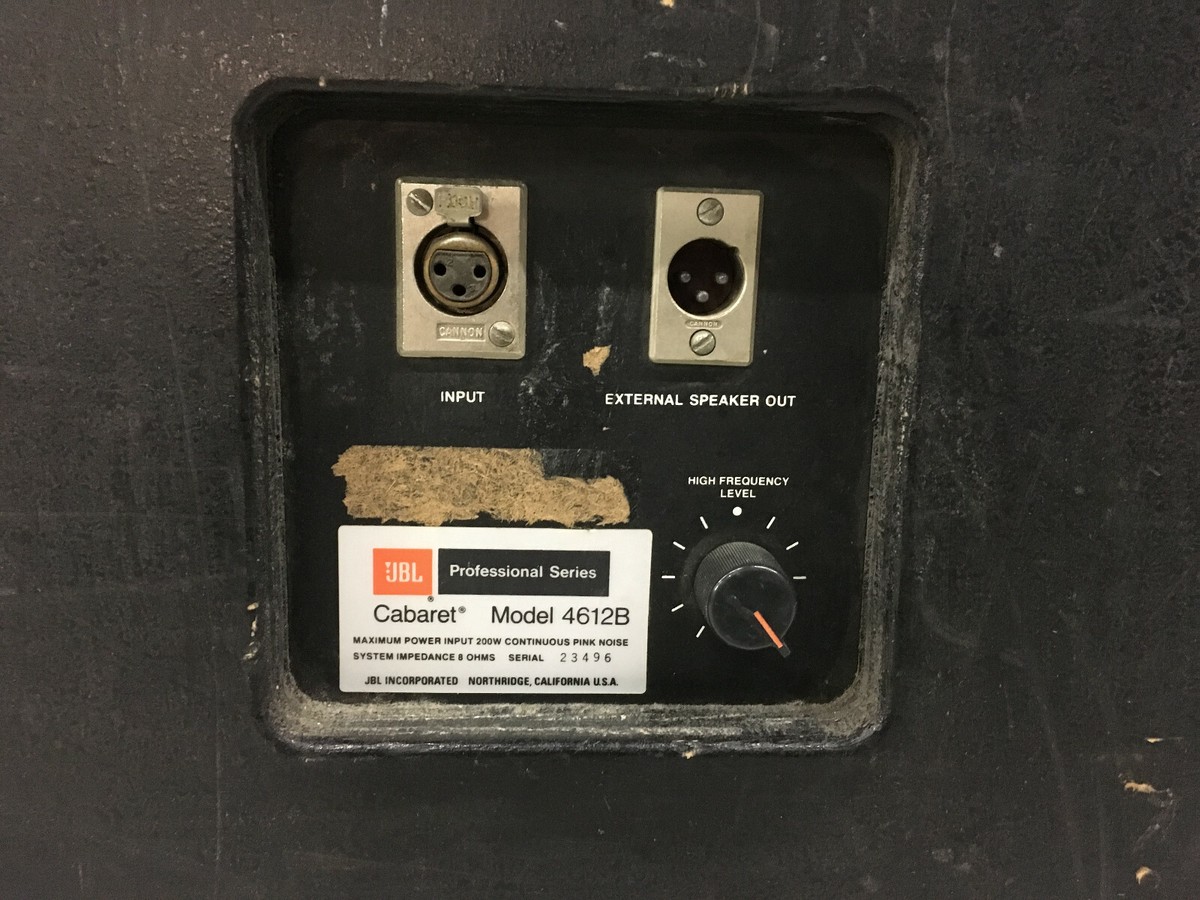JBL 4612B Speaker Cabaret Professional Series | eBay