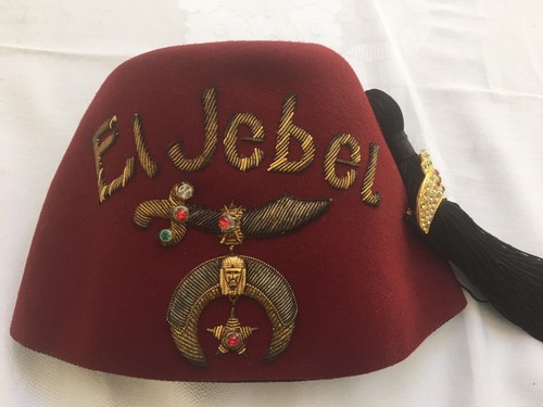 Vintage Jeweled El Jebel Fez Cap 