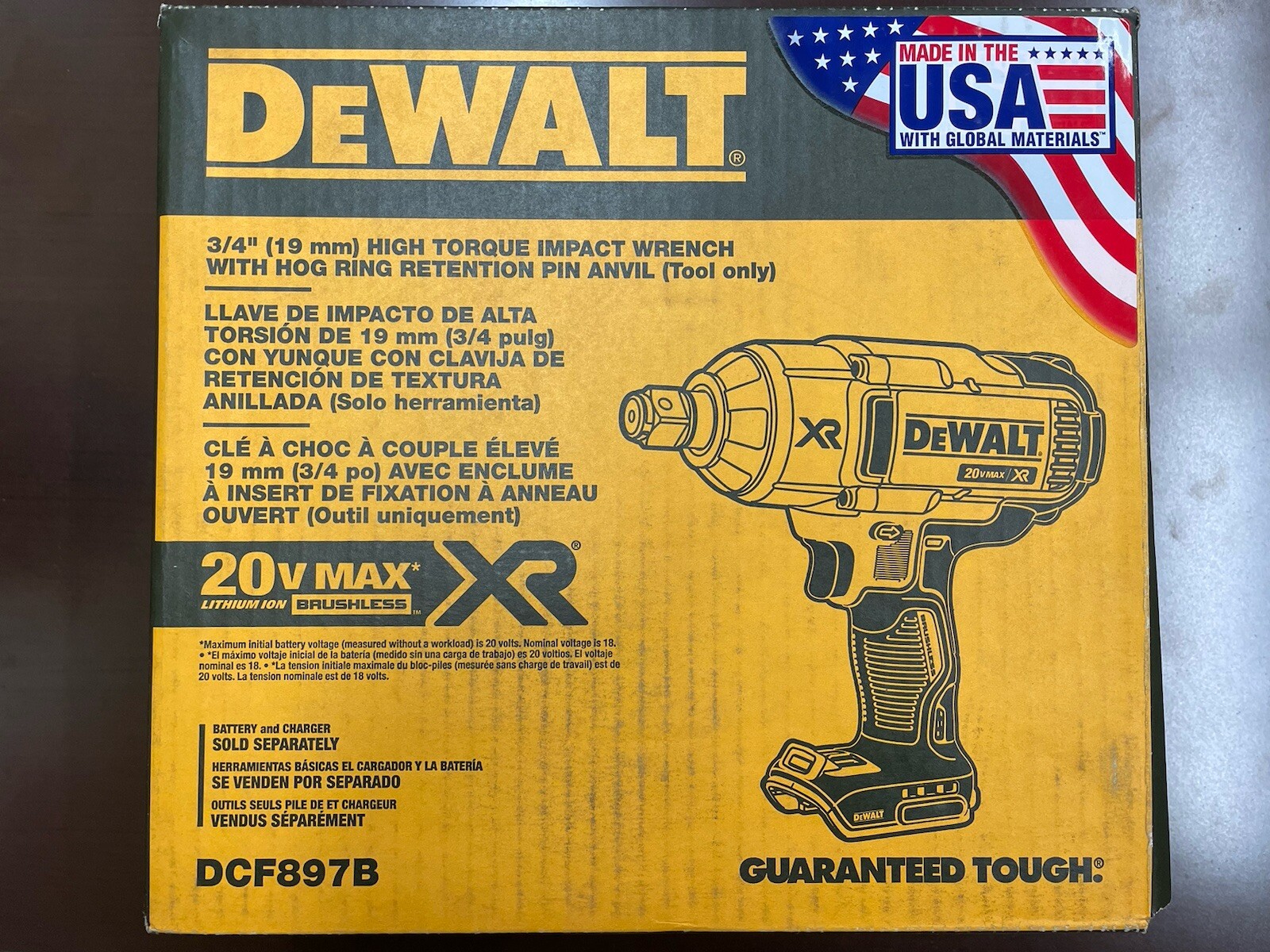 DEWALT DCF897 20V Cordless Impact Wrench eBay