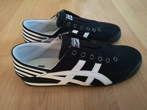 Onitsuka Tiger Mexico 66 Slip On Black White Uk7 Ebay