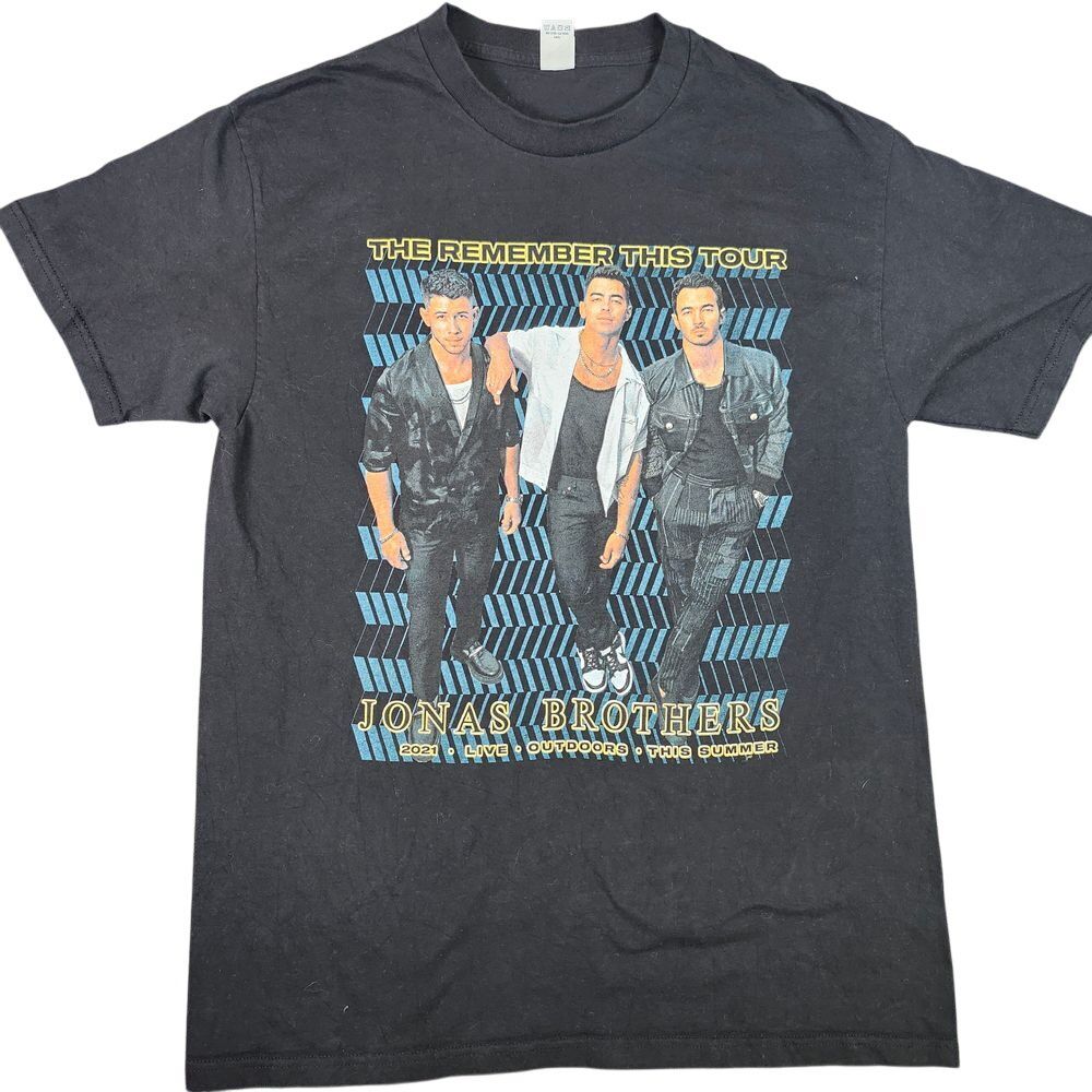 Jonas Brothers Remember This Tour 2021 Concert T-Shirt Band Merch Black XL