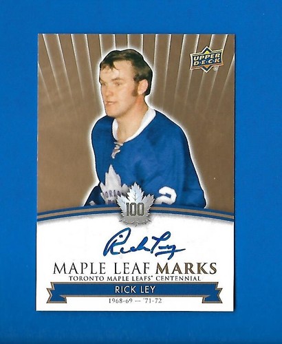 2017-18 TORONTO MAPLE LEAFS CENTENNIAL LEAF MARKS AUTOGRAPH & AKA CARD SEE LIST - Picture 76 of 91