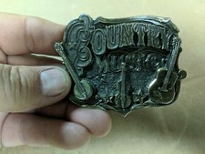 COUNTRY MUSIC BELT BUCKLE NICE