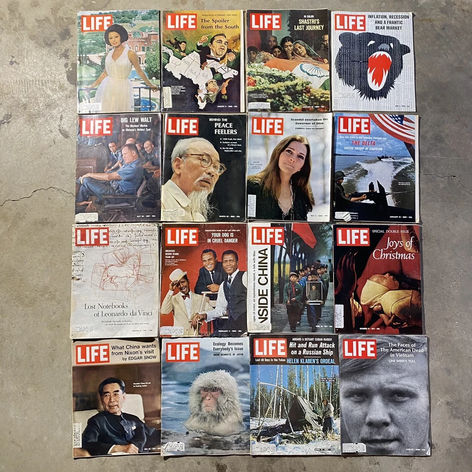 LIFE MAGAZINES Vintage Retro - HUGE LOT OF 96 VINTAGE 1960s 70s Collection Foto 2 de 4