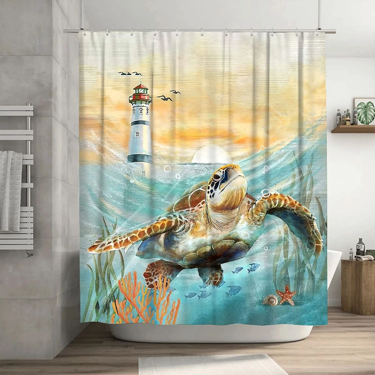 Nautical Shower Curtains Factory Sale