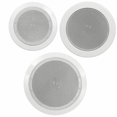 HOLLYWOOD - THE STAR SOUND weiße Runde Decken Einbaulautsprecher 50W 80W 100W Außenlautsprecher wasserfest