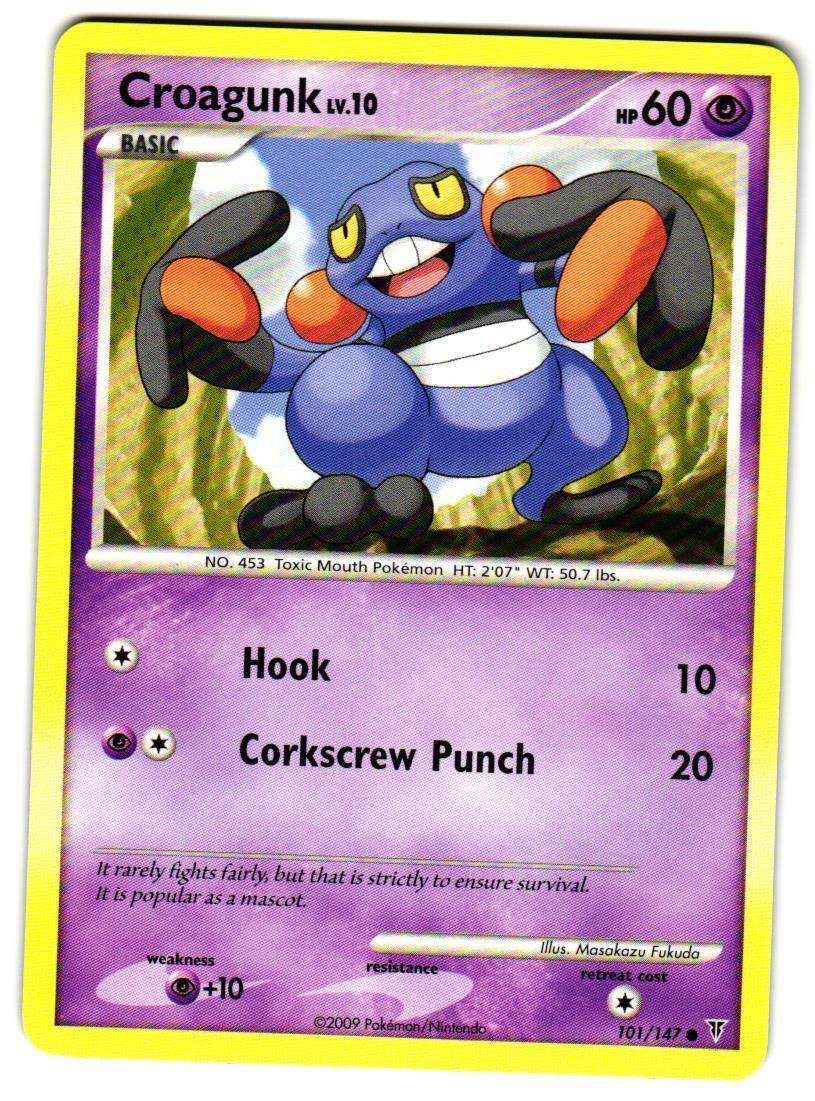 Pokemon Supreme Victors Croagunk #101 Common Lightly played
