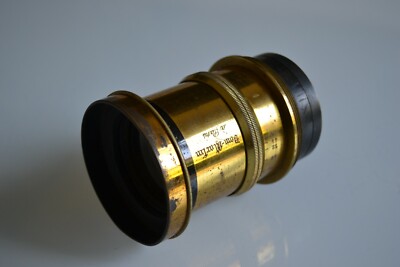 Ancien Objectif Pour Chambre Photographique Dom Martin Paris - Antique Lens
