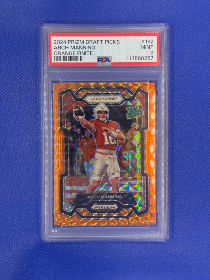 Arch Manning 2024 Panini Prizm Draft Picks Orange Finite /39 Rated Rookie RC - Image 2 of 4