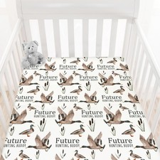Safari Jungle African Animals Fitted Standard Baby Crib Sheet Boy Girl, Giraf...