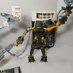 Lego Bionicle Inika Toa Matoro 8732 & Lego Bionicle Toa Inika Hewkii LIGHTS WORK