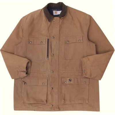 Vintage Carhartt PB1106 BlanketLined Chore Coat Workwear Jacke XL