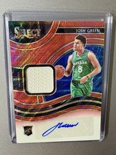2020-21 Panini Select Josh Green Tmall Red Wave Rookie Jersey Auto Autograph