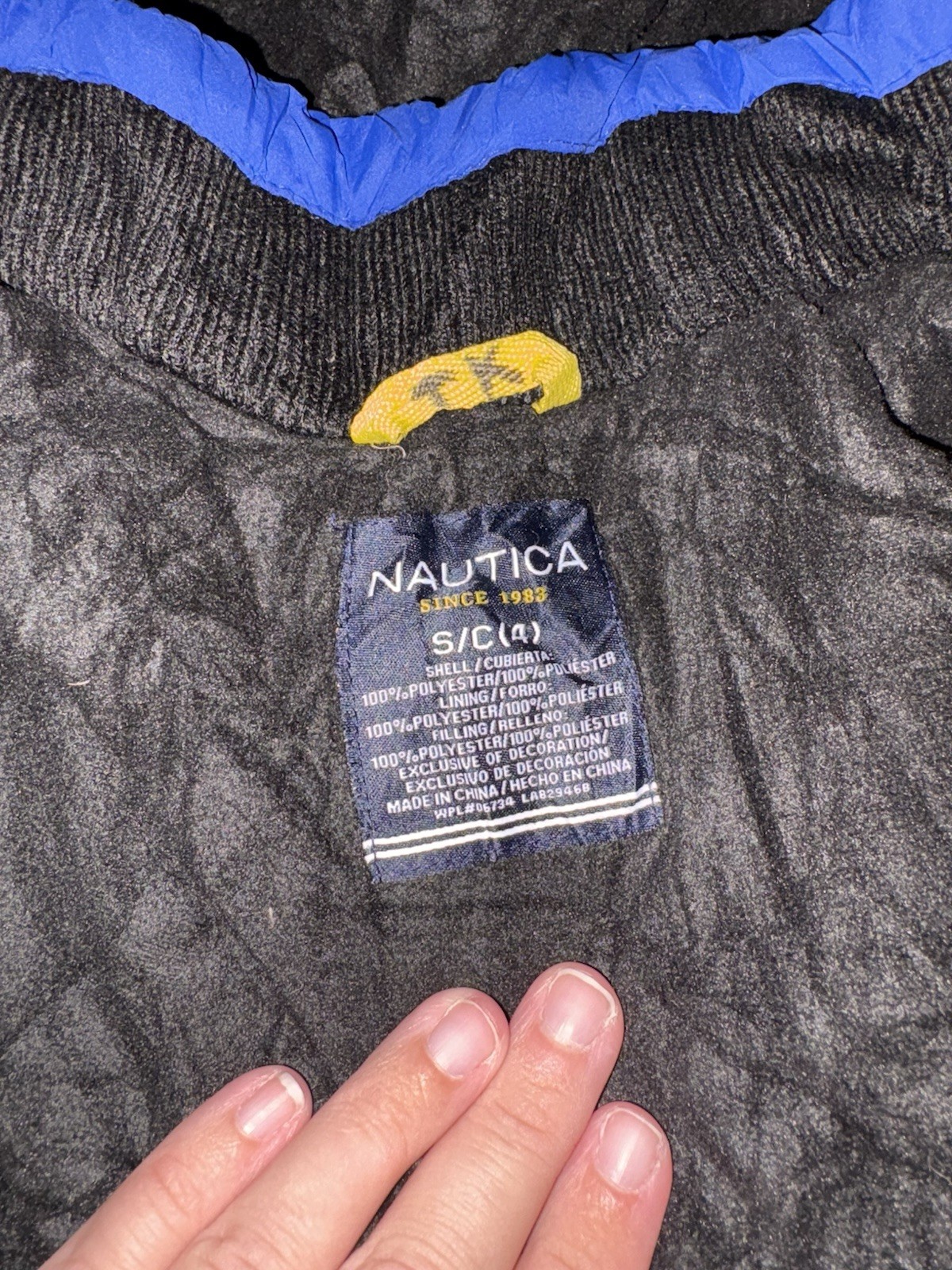 Nautica Kids Boys Winter Coat Age 4 Blue Waterproof Jacket Fleece Lined Warm image 7