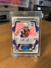 2022 Panini Playbook #122 Tyquan Thornton Platinum Rc Auto /25 Patriots Sp