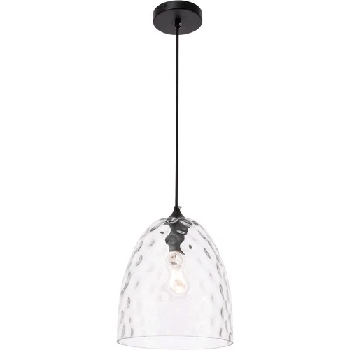 Living District LD2284 Gibson 1 Light 9.8 inch Black Pendant Ceiling Light - Picture 5 of 11