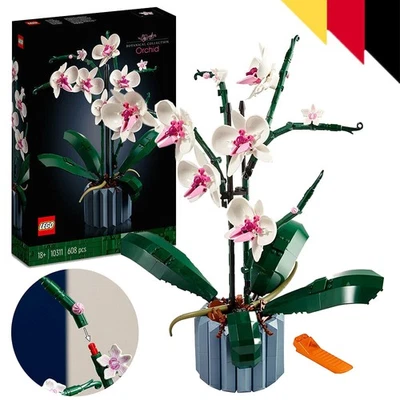 OPH 10311 Orchidee Künstliche Pflanzen Set mit Blumen, Modellbausatz für Erwachsene