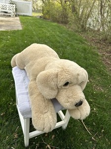 Aurora Golden Retriever Lab Dog Plush Realistic Large Jumbo Vintage