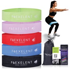 Fabric Resistance Bands for Working Out   5 Strength Levels from Extra Light ...