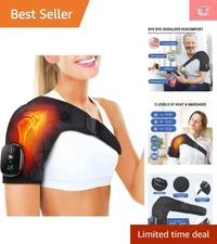 Rechargeable Heated Shoulder Massager with Adjustable Vibration - Perfect Gift