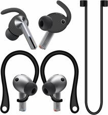Galaxy Buds 3 Pro Anti-Slip Kit Replacement Ear Hooks Sport Tips Black