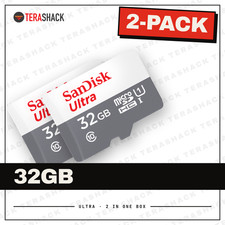 SanDisk Ultra 32GB micro SD Memory Card UHS-I Card 100MB/s Class 10 TF  - 2 Pack