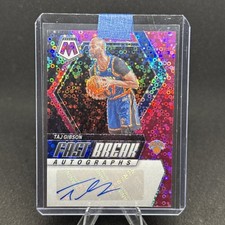 2023-24 Mosaic Taj Gibson Fast Break Pink Prizm Auto /15